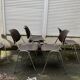 Lot de 6 chaises vintage par Helmut Starke, modèle Multi-Set