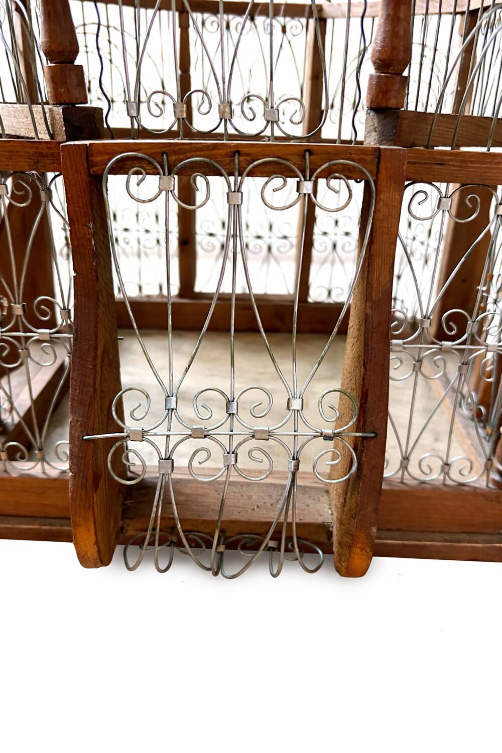 Large vintage Tunisian handmade birdcage