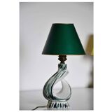 Vintage green ceramic lamp