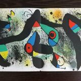 Joan Miró, “Surrealist Birds”. Vintage Litho 70s