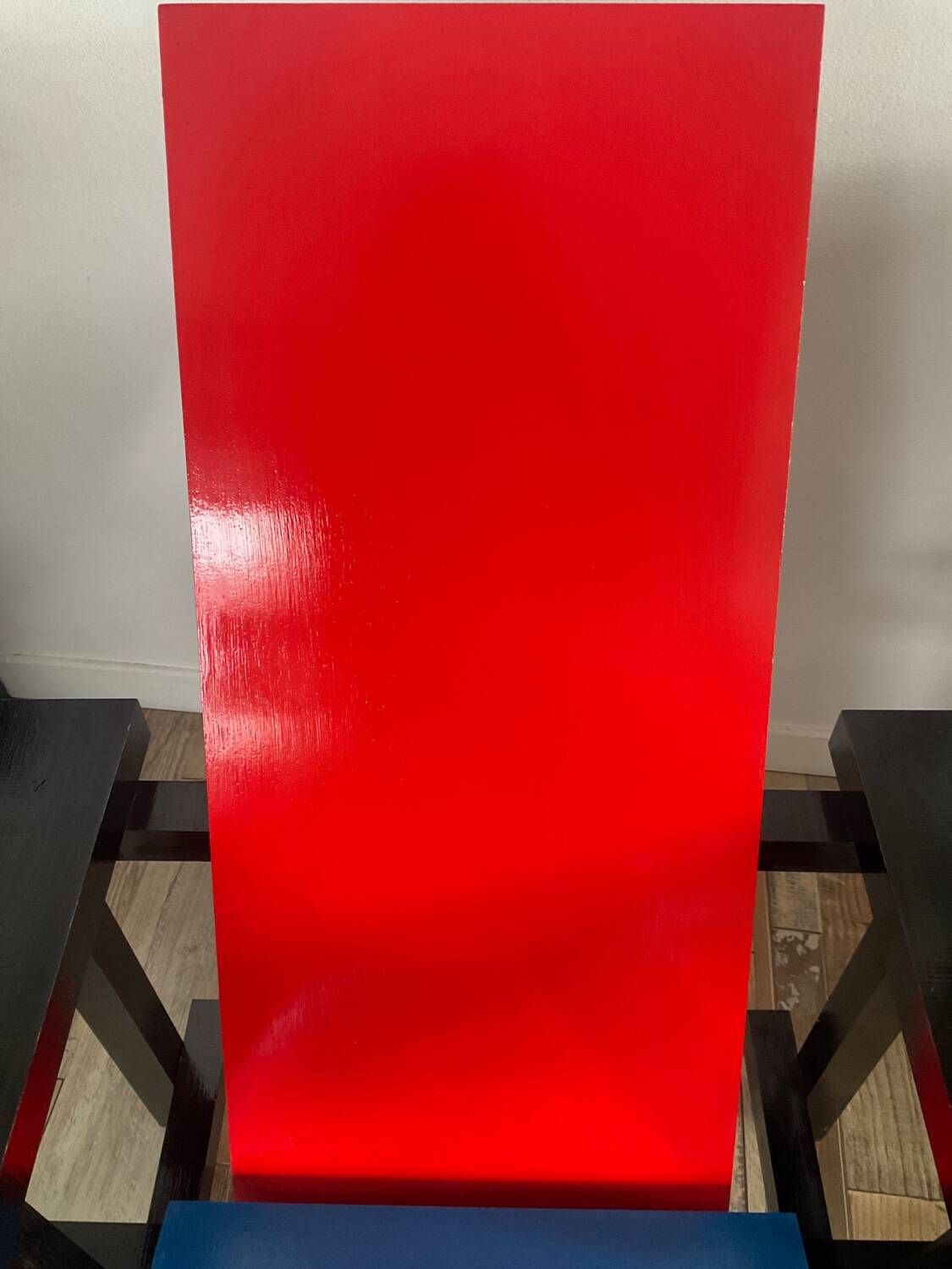 “Red and blue” lounge chair in the style of Gerrit Rietveld