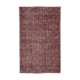 Hand-knotted vintage turkish red carpet 165 cm