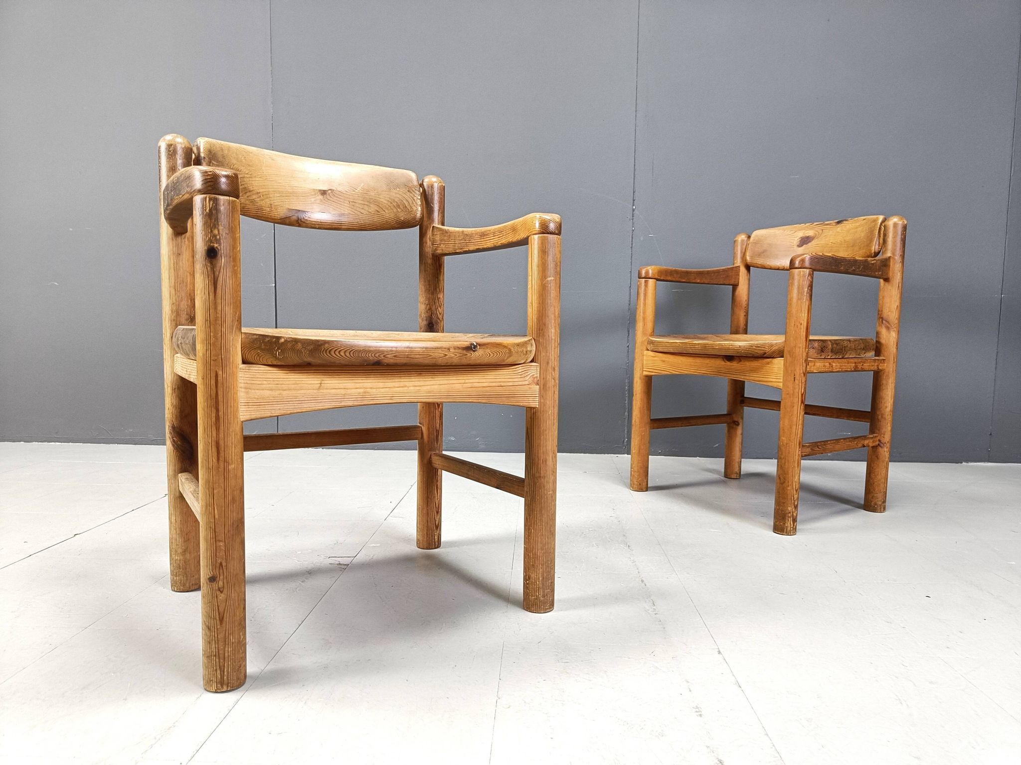 Rainer Daumiller pine wood dining chairs for Hirthals Savvaerk