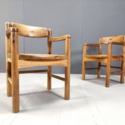 Rainer Daumiller pine wood dining chairs for Hirthals Savvaerk