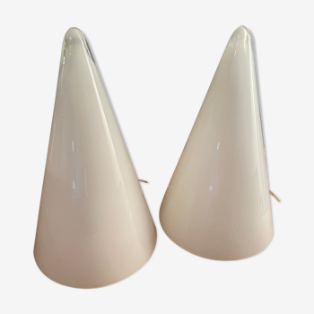 Paire de lampe en verre Teepee de SCE