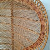 Armchair Emmanuelle rattan 1970