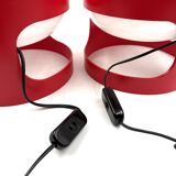 Joe Colombo, space age set of 2 mod. KD27 table lamps, Kartell Italy 1970s