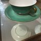 Service Art Déco de 6 tasses à double anses en porcelaine de Limoges