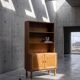 Brutalist Oak Bookcase by Henning Kjærnulf, Denmark, 1960s