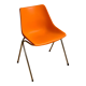 Vintage orange shell chair