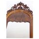 Antique Christian VIII Mirror with Decoration in Mahogany from around the 1860s