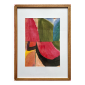 Framed abstract collage