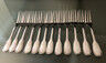Christofle Marly, cake service: 12 forks + serving cake knife.