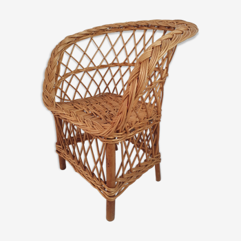 Wicker children's chair