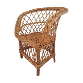 Wicker children's chair