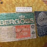 Circular Bergoss rug from the 60s/70s