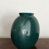 Guido Andloviz Italian big green ceramic vase, 19450s