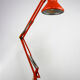 Adjustable achitect table lamps in orange and green by tep, 1970