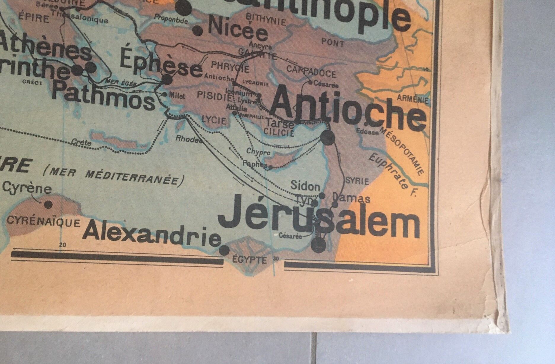 Vidal Lablache School Card No. 23 Palestine