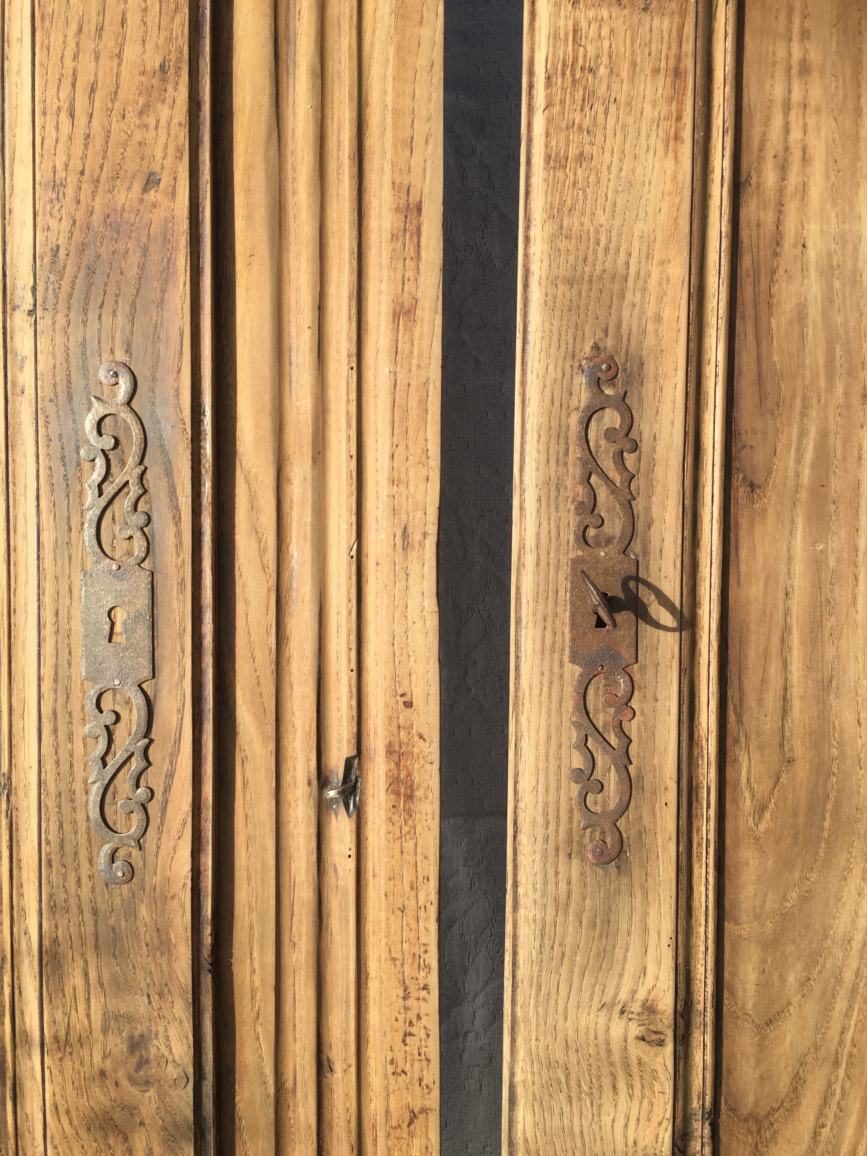 Old doors wardrobe for dressing or decoration