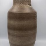 Saint clement ceramic vase with rock decoration 1950/60 38 cm