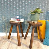 Pair of tripod stools