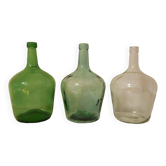 Lot de 3 dame-jeannes