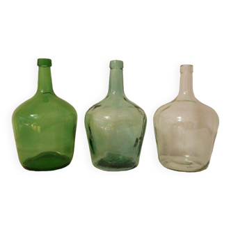 Set of 3 demijohns