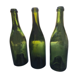 Anciennes bouteilles verre 1900