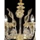 Verre de Murano Ca’ Rezzonico impérial de luxe avec feuille d'or