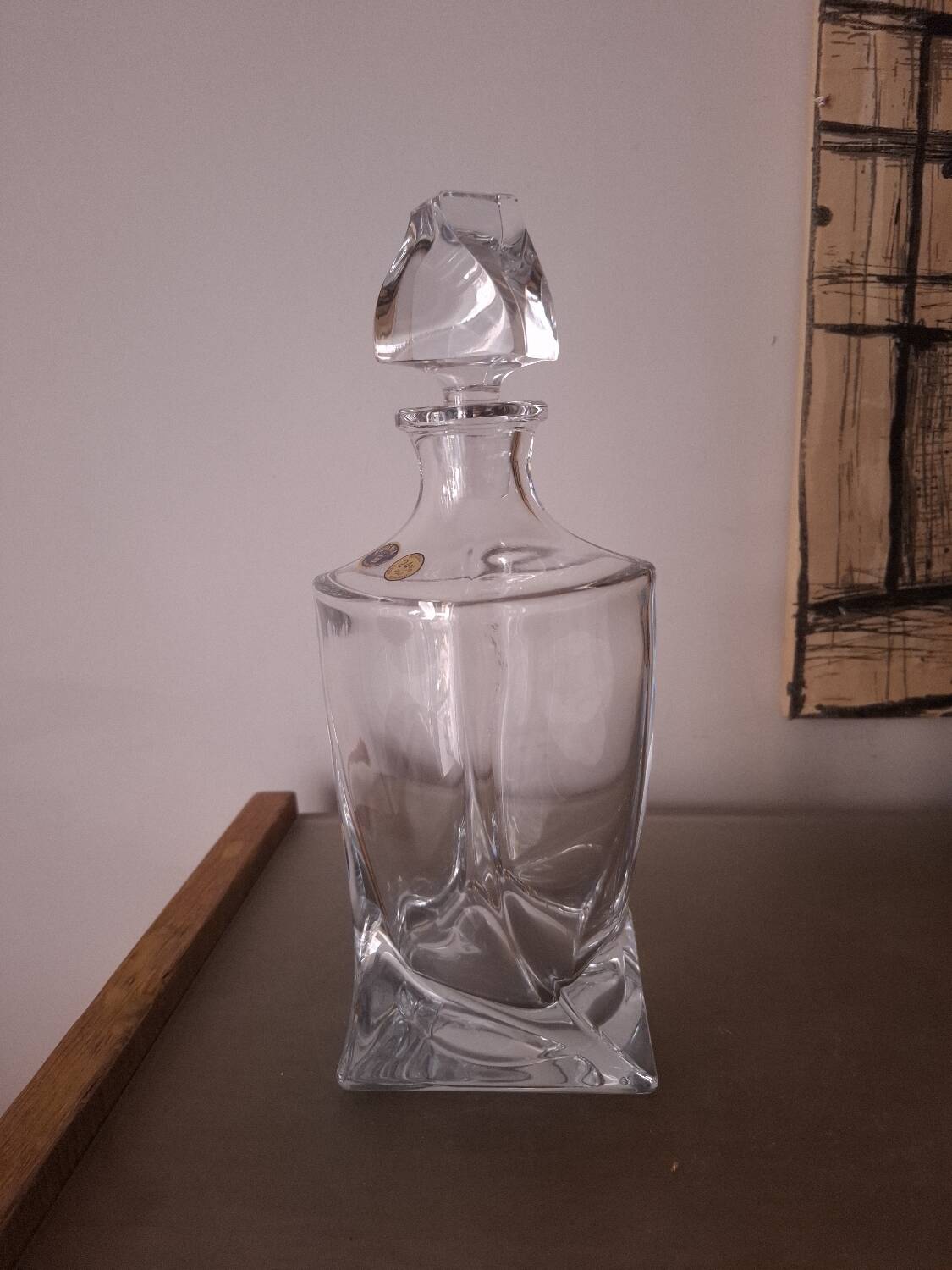 Bohemian crystal carafe (in box)