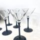 6 verres à cocktail vintage, 1980