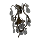 Suspension, pampilles flowers and drops, brass, 1 fire