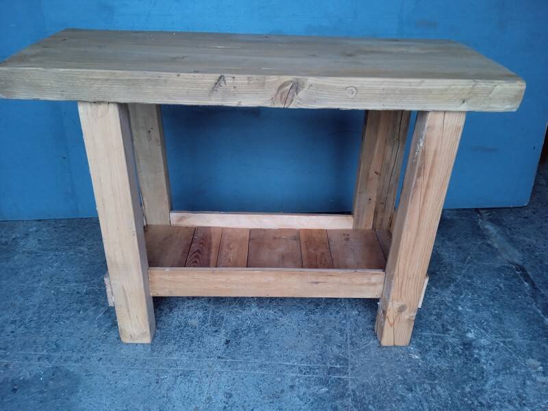Workbench 120cm old solid wood