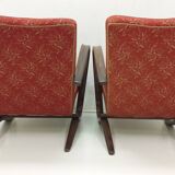 1940 Set of two Halabala Armchairs H 269 + Spider table