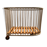 Vintage metal industrial trolley