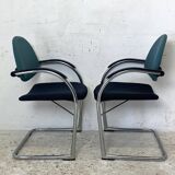 Pair of chairs model Onda edition VITRA Design Mario Bellini