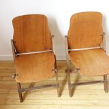 Paire de chaises pliantes US Army WWII