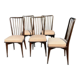 Suite of 5 chairs by Charles Ramos