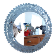 Applique vintage métal verre et miroir