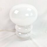 Lampe verre 70s vintage space age art déco