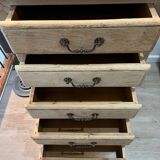 Solid oak chest of drawers