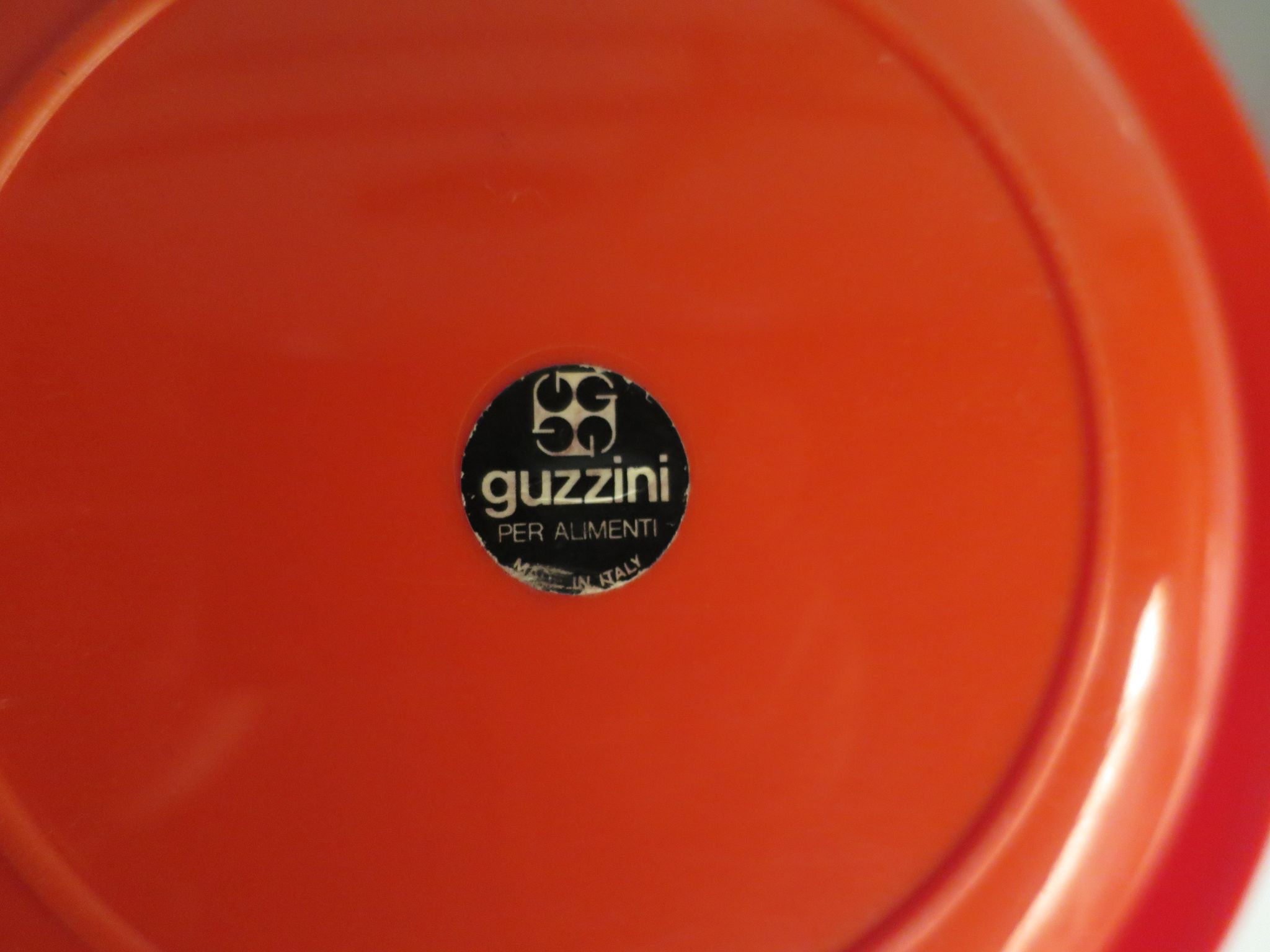 Set de 3 assiettes Guzzini Italie années 70