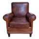 French Club Armchair in Havana leather