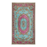 Tapis vintage en laine surteinte sculpté à la main 169 cm x 288 cm