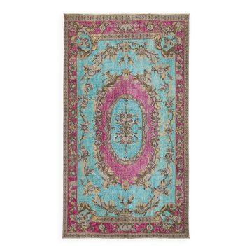 Tapis vintage en laine surteinte sculpté à la main 169 cm x 288 cm
