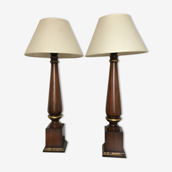 Column lamps pair