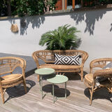 Vintage rattan garden furniture