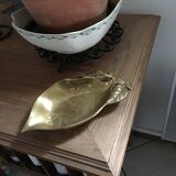 Large empty brass fruit pocket