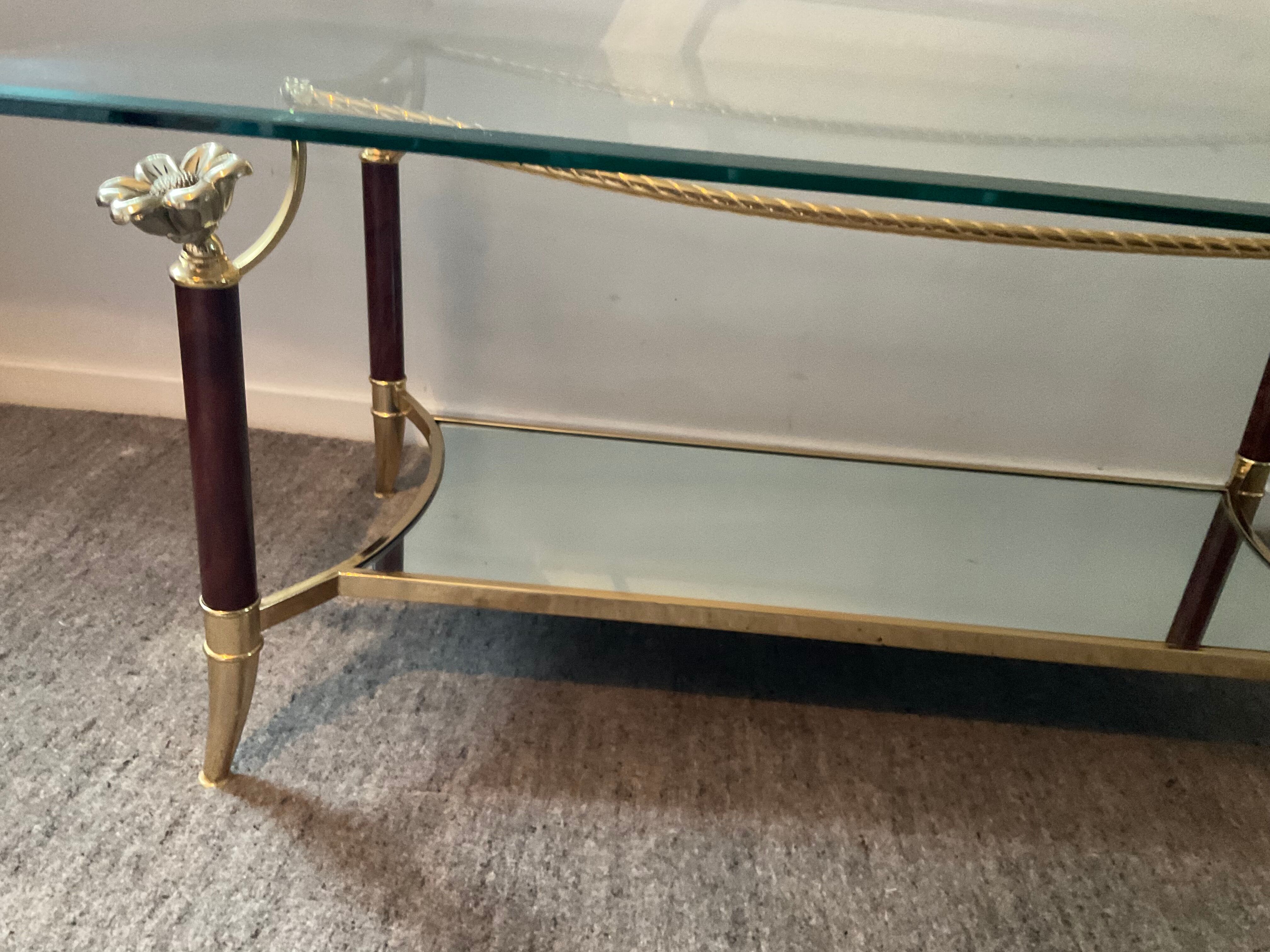 Italian coffee table Hollywood Regency style of the 70s